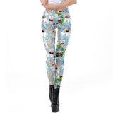 Cartoon Printed Leggings Women